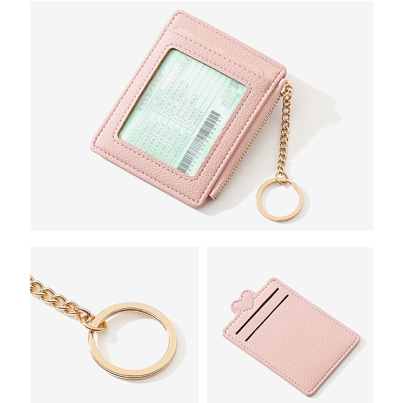 Short wallet with strips Short wallet with strips